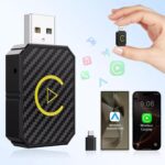Mini apple CarPlay  android Adapter for Apple, Plug & Play Low Latency Converts Wired
