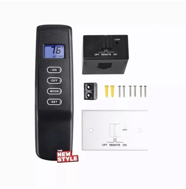 Gas Fireplace  Remote Control Thermostat Kit, for Millivolt Gas Valve Fireplaces